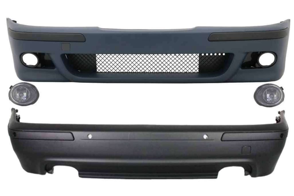 Βλησαρούλης Car Center - Body Kit suitable for BMW E39 5 Series (1995-2003) with Fog Lights Clear Chrome M5 Design