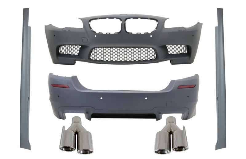 Βλησαρούλης Car Center - Body Kit suitable for BMW F10 5 Series (2011-2017) with Exhaust Muffler Tips Quad M5 Design