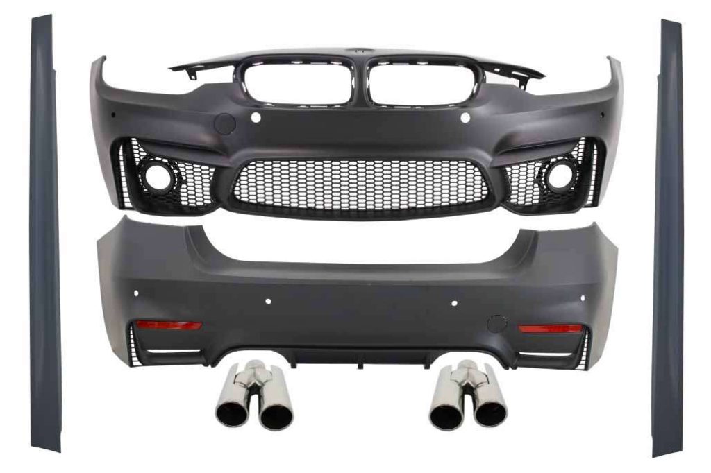 Βλησαρούλης Car Center - Body Kit suitable for BMW F30 (2011-2019) EVO II M3 CS Design with Exhaust Muffler Tips Quad