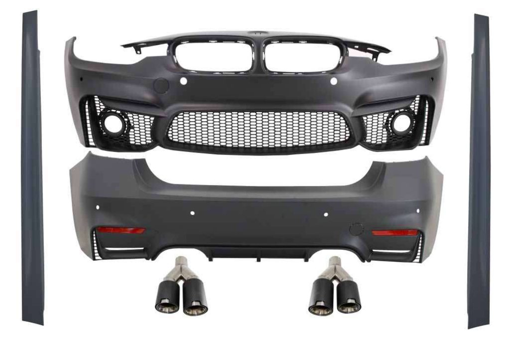 Βλησαρούλης Car Center - Body Kit suitable for BMW F30 (2011-2019) EVO II M3 CS Design with Dual Twin Exhaust Muffler Tips Carbon