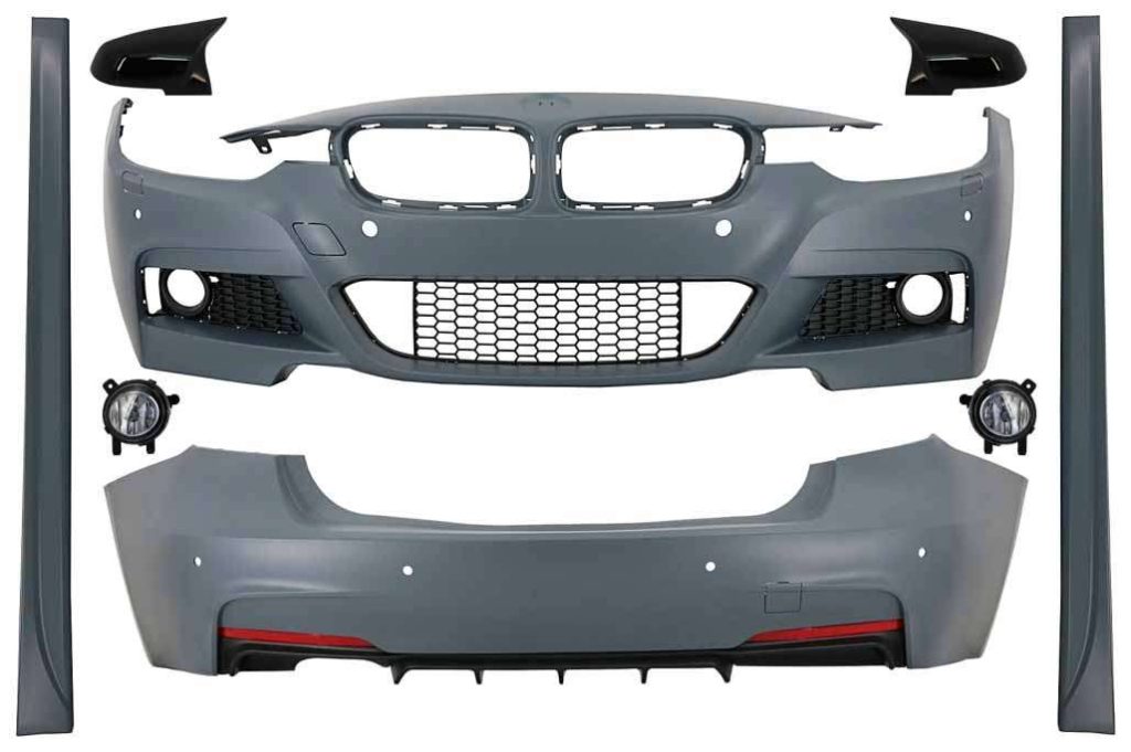 Βλησαρούλης Car Center - Body Kit with Fog Light Projectors and Mirror Covers suitable for BMW 3 Series F30 (2011-2019) M-Technik Design