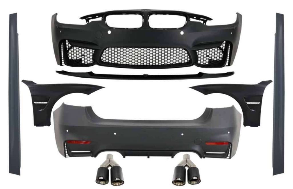 Βλησαρούλης Car Center - Body Kit with Front Fenders suitable for BMW F30 (2011-2019) EVO II M3 CS Style Without Fog Lamps