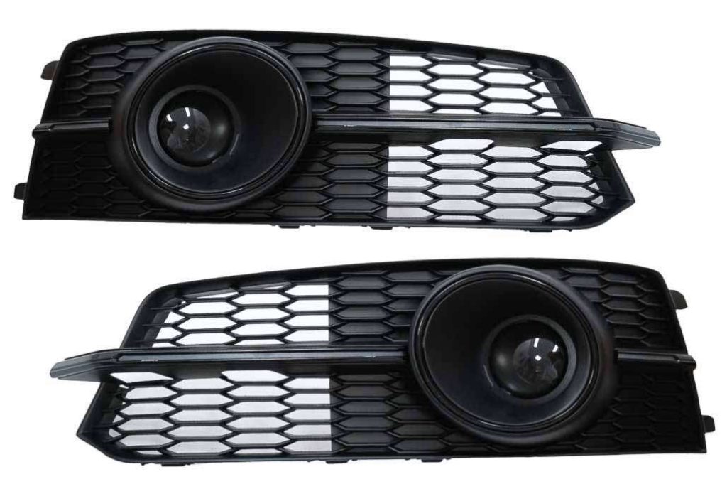 Βλησαρούλης Car Center - Bumper Lower Grille ACC Covers Side Grilles suitable for Audi A6 C7 4G S Line Facelift (2015-2018) Black Edition