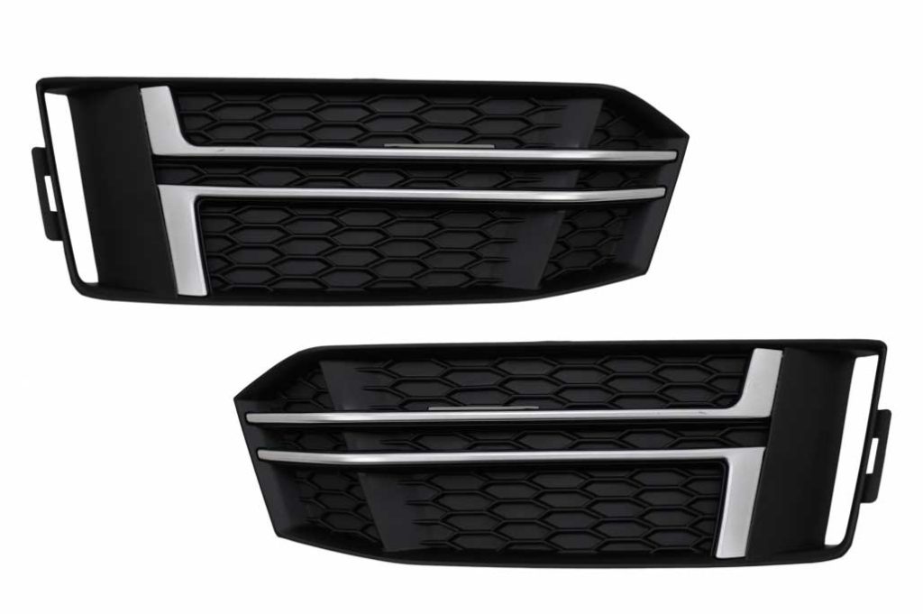 Βλησαρούλης Car Center - Bumper Lower Grille Covers Side Grilles suitable for Audi A4 B9 Sedan Avant (2016-2018) S-Line