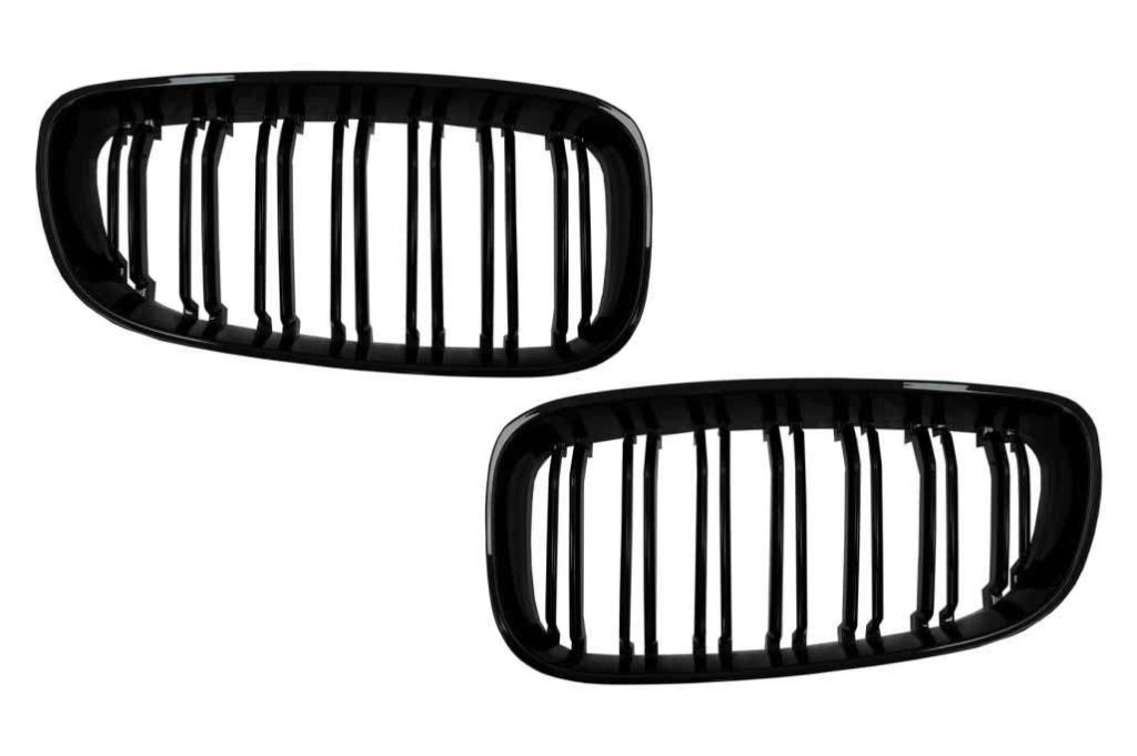 Βλησαρούλης Car Center - Central Kidney Grilles suitable for BMW 3 Series F34 GT (2013-2020) Double Stripe M Design Piano Black