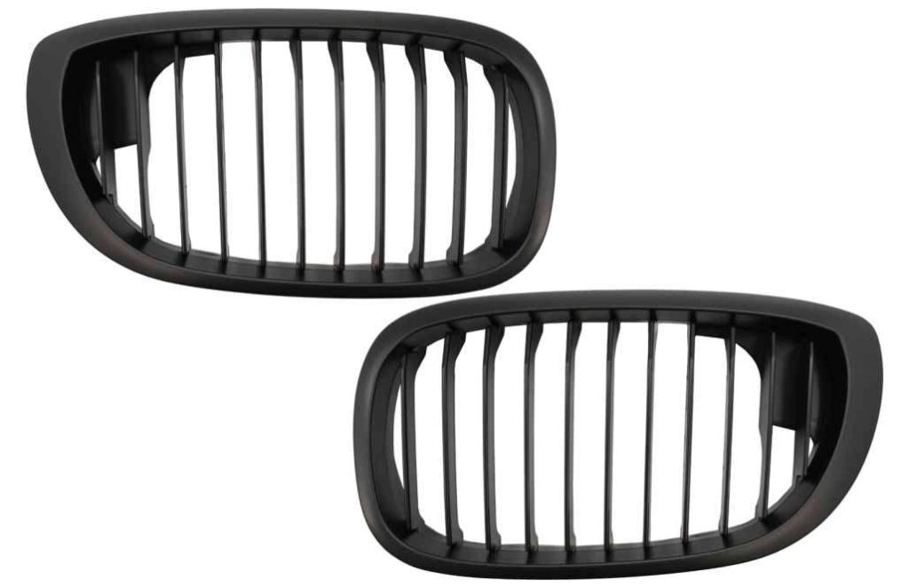 Βλησαρούλης Car Center - Central Kidney Grilles suitable for BMW 3 Series E46 Facelift Coupe Cabrio (03.2003-2006) Black Matte