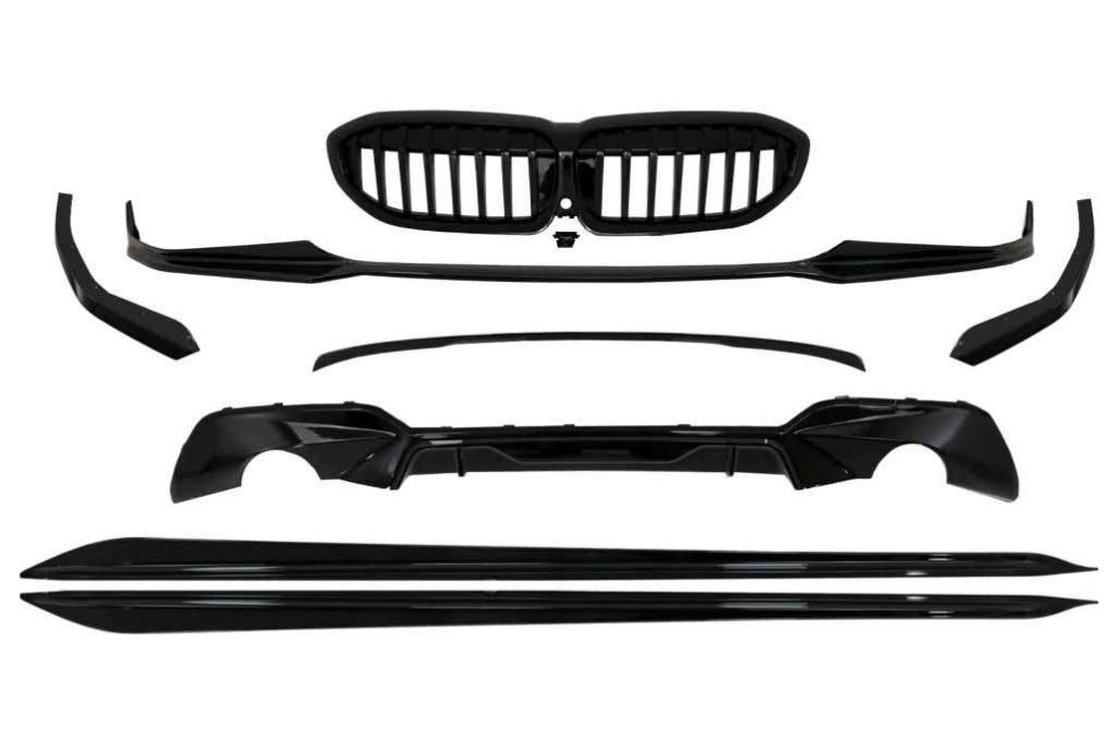 Βλησαρούλης Car Center - Complete Body Kit Extensions suitable for BMW 3 Series G20 Sedan G21 Touring (2018-up) M Design Piano Black