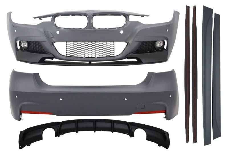 Βλησαρούλης Car Center - Complete Body Kit suitable for BMW 3 Series F30 (2011-2014) & F30 LCI Facelift (2015-up) M-Performance Design Double Outlet Single Exhaust