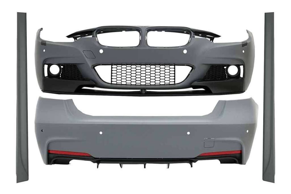 Βλησαρούλης Car Center - Complete Body Kit suitable for BMW 3 Series F30 (2011-2014) & F30 LCI Facelift (2015-up) M-Performance Design With Double Twin Outlet Air Diffuser