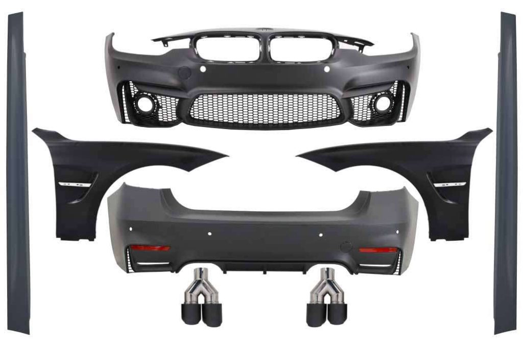 Βλησαρούλης Car Center - Complete Body Kit suitable for BMW 3 Series F30 (2011-2019) EVO II M3 CS Design with Front Fenders