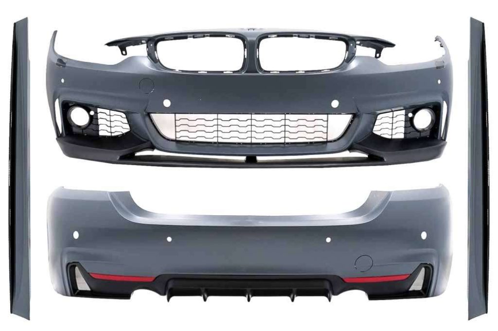 Βλησαρούλης Car Center - Complete Body Kit suitable for BMW 4 Series F36 Gran Coupe (2013-2019) M Performance Design Twin Single Outlet Black