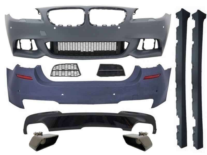 Βλησαρούλης Car Center - Complete Body Kit suitable for BMW 5 Series F10 (2010-2017) M-Technik 550i Design Brilliant Black Edition