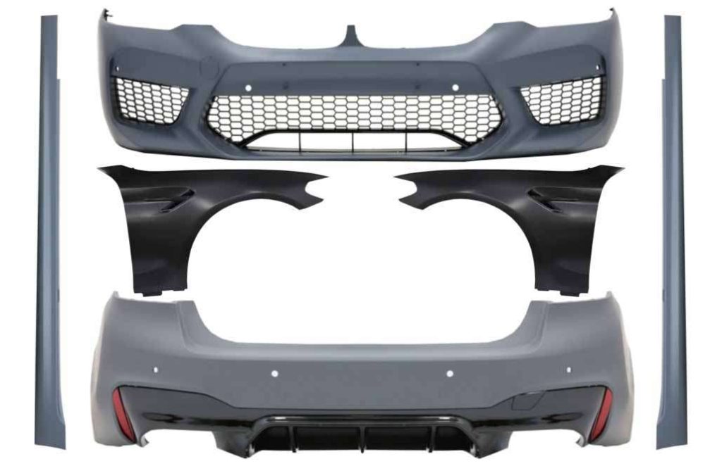 Βλησαρούλης Car Center - Complete Body Kit suitable for BMW 5 Series G30 (2017-up) Limousine with Front Fenders Black M5 Design