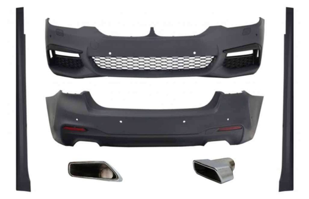 Βλησαρούλης Car Center - Complete Body Kit suitable for BMW 5 Series G30 (2017-up) with Exhaust Muffler Tips M-Tech Design Without Distronic