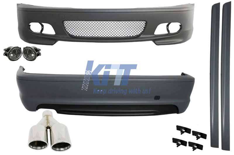 Βλησαρούλης Car Center - Complete Body Kit suitable for BMW E46 98-05 3 Series Coupe/Cabrio M-Technik Design With Exhaust Muffler M-Power