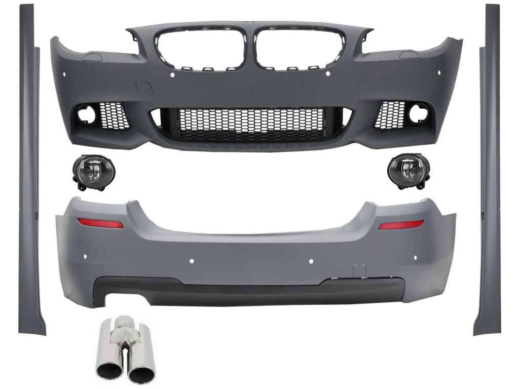 Βλησαρούλης Car Center - Complete Body Kit suitable for BMW F10 5 Series (2011-up) M-Technik Design with Exhaust Muffler Tips ACS Look
