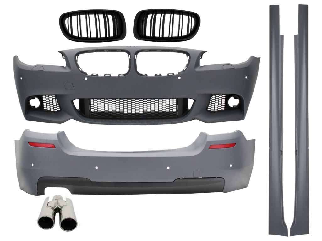 Βλησαρούλης Car Center - Complete Body Kit suitable for BMW F10 5 Series (2011-) M-Technik Design With Exhaust Muffler Tips and Grilles Double Stripe