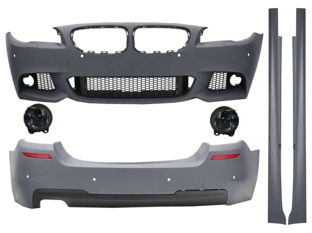 Βλησαρούλης Car Center - Complete Body Kit suitable for BMW F10 5 Series (2011-2014) M-Technik Design With Fog Light Projectors Smoke