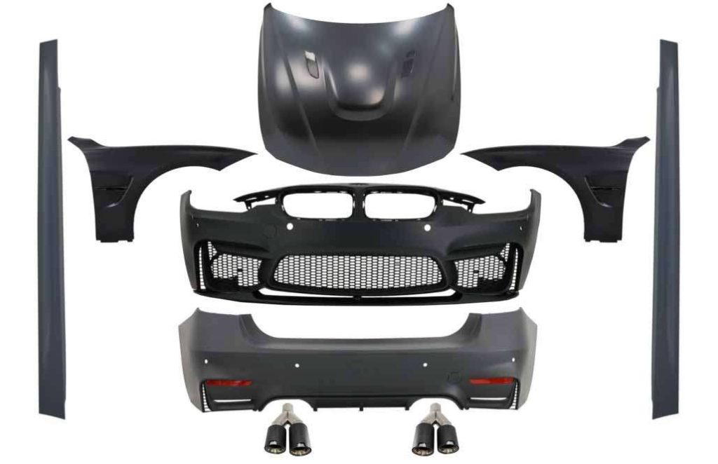 Βλησαρούλης Car Center - Complete Body Kit suitable for BMW F30 (2011-2019) EVO II M3 CS Style Without Fog Lamps with Front Fenders and Hood Bonnet