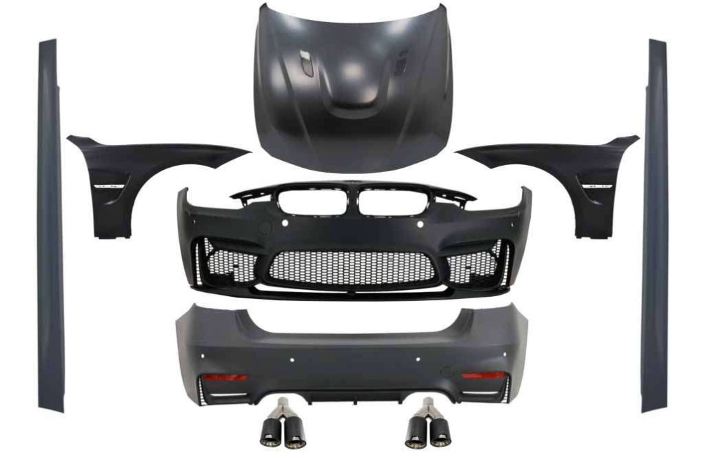 Βλησαρούλης Car Center - Complete Body Kit suitable for BMW F30 (2011-2019) EVO II M3 CS Style with Front Fenders and Hood Bonnet