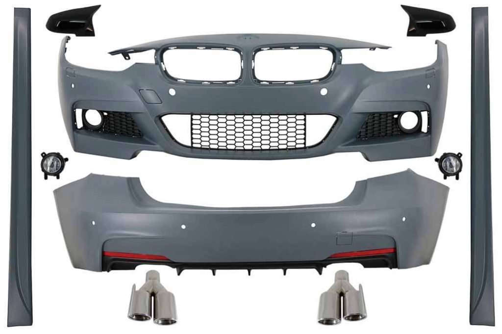 Βλησαρούλης Car Center - Complete Body Kit with Exhaust and Mirros Covers suitable for BMW 3 Series F30 (2011-2019) M-Technik Design
