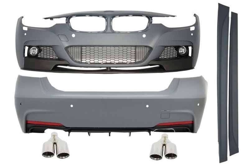 Βλησαρούλης Car Center - Complete Body Kit with Exhaust Muffler Tips suitable for BMW 3 Series F30 (2011-2019) M-Performance Design