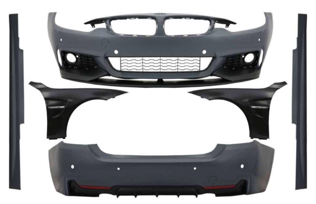 Βλησαρούλης Car Center - Complete Body Kit with Front Fenders suitable for BMW 4 Series F32 Coupe F33 Cabrio (2013-02.2017) M-Performance Design