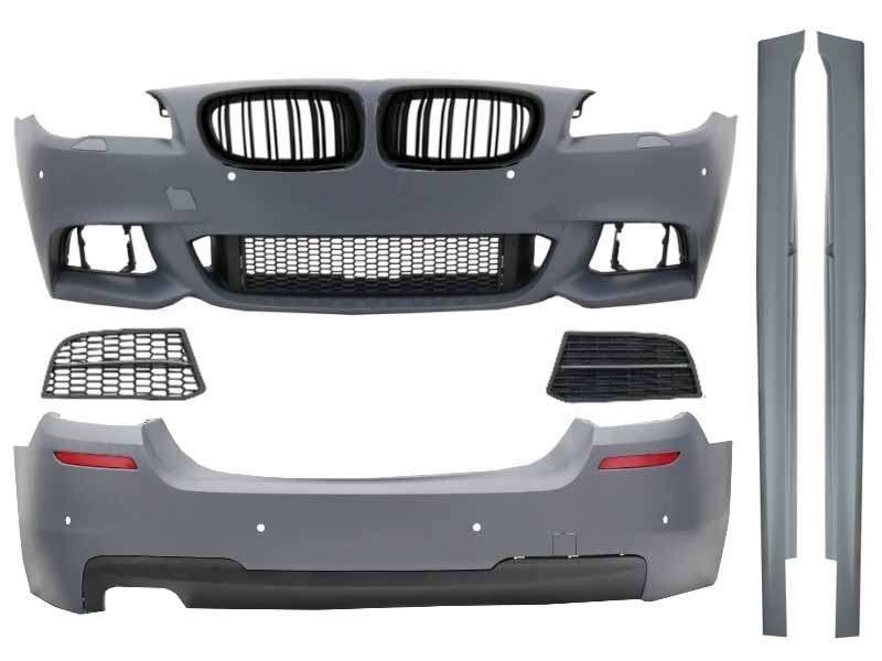 Βλησαρούλης Car Center - Complete Body Kit with Kidney Grilles suitable for BMW 5 Series F10 (2010-2017) M-Technik 550i Design Brilliant Black Edition