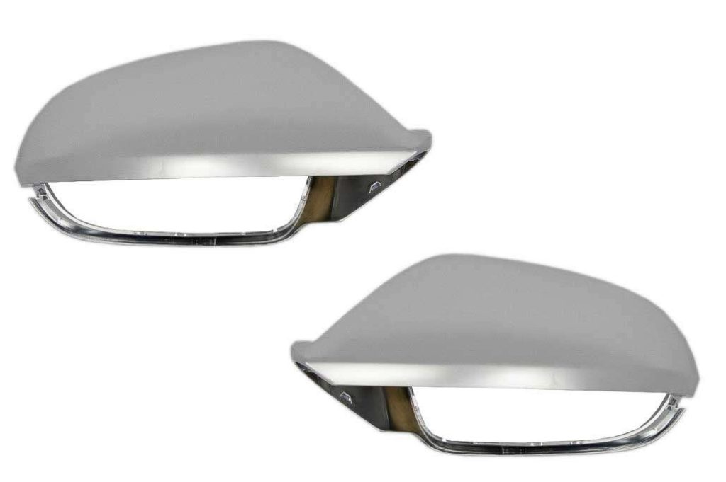 Βλησαρούλης Car Center - Complete Housing Mirror Covers suitable for Audi A6 4G C7 (2011-2018) Limousine Avant Extinction Aluminium RS6 Design With Side Assist