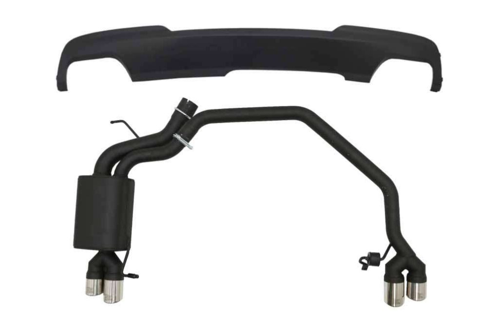 Βλησαρούλης Car Center - Diffuser with Exhaust System Twin Double Exhaust Pipes suitable for BMW 5 Series F10 (2011-2016) 102-433/70RS