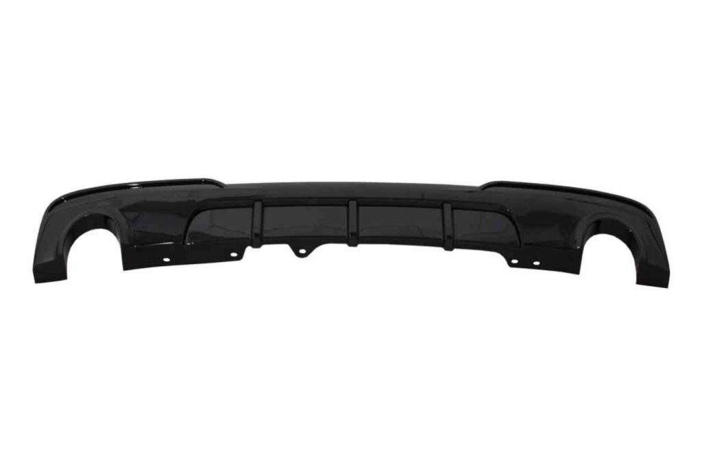 Βλησαρούλης Car Center - Double Outlet Single Exhaust Diffuser suitable for BMW 5 Series F10 F11 Non-LCI LCI (2011-2017) M-Technik Design Piano Black