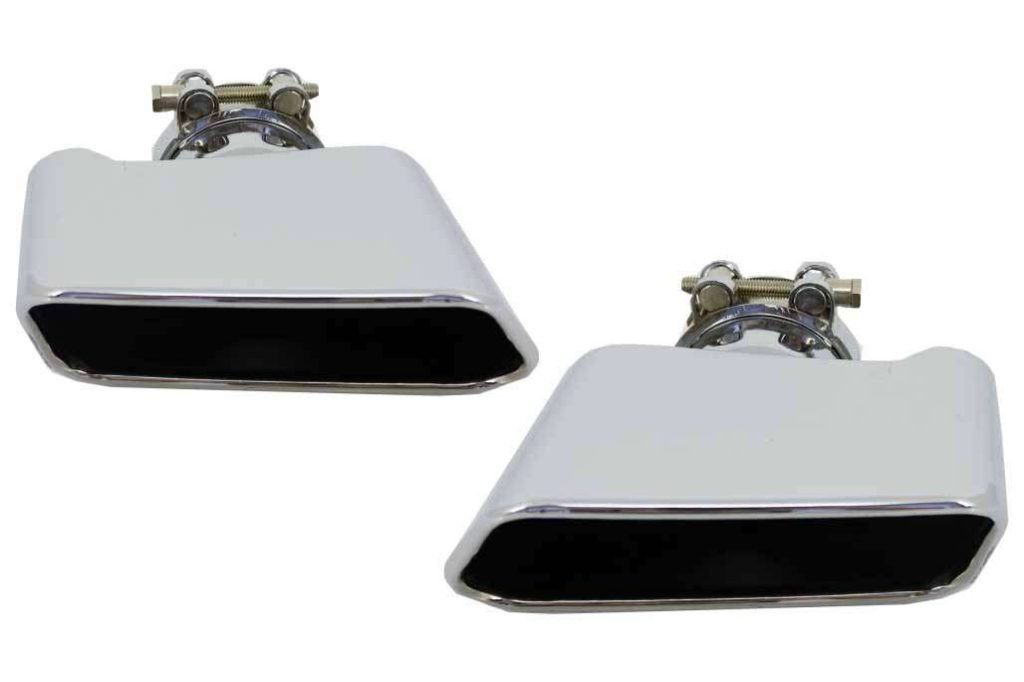 Βλησαρούλης Car Center - Exhaust Muffler Tips For BMW 5er Sedan Touring F10 F11 F18 550i V8 LCI Square