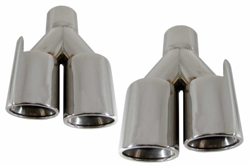 Βλησαρούλης Car Center - Exhaust Muffler Tips Quad suitable for BMW 3 Series E46 E90 E92 E93 F30 F31 4 Series F32 F33 F36 5 Series E60 F10 F11 G30 6 Series F06 F12 F13 M3 M5 M-Power Design