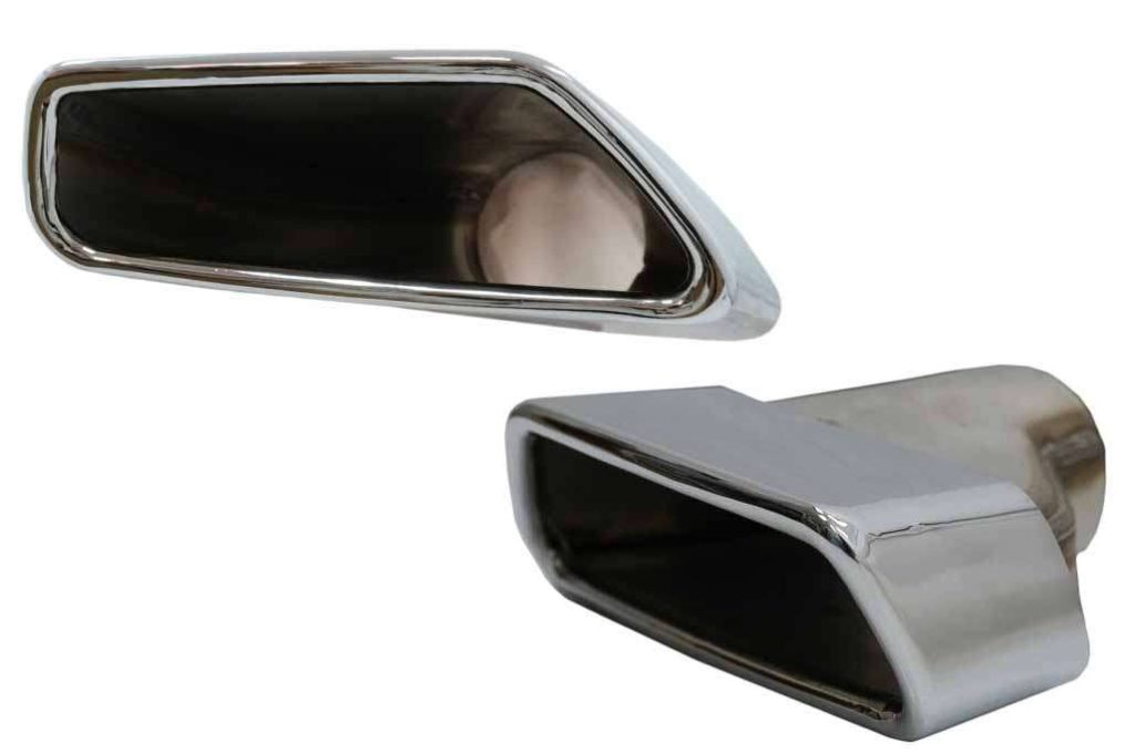 Βλησαρούλης Car Center - Exhaust Muffler Tips suitable for BMW 5 Series G30 G31 (2017-up) F10 F11 (2010-2014) F10 F11 LCI (2015-2017) 6 Series G32 (2017-up) M-Tech Sport Design Chrome