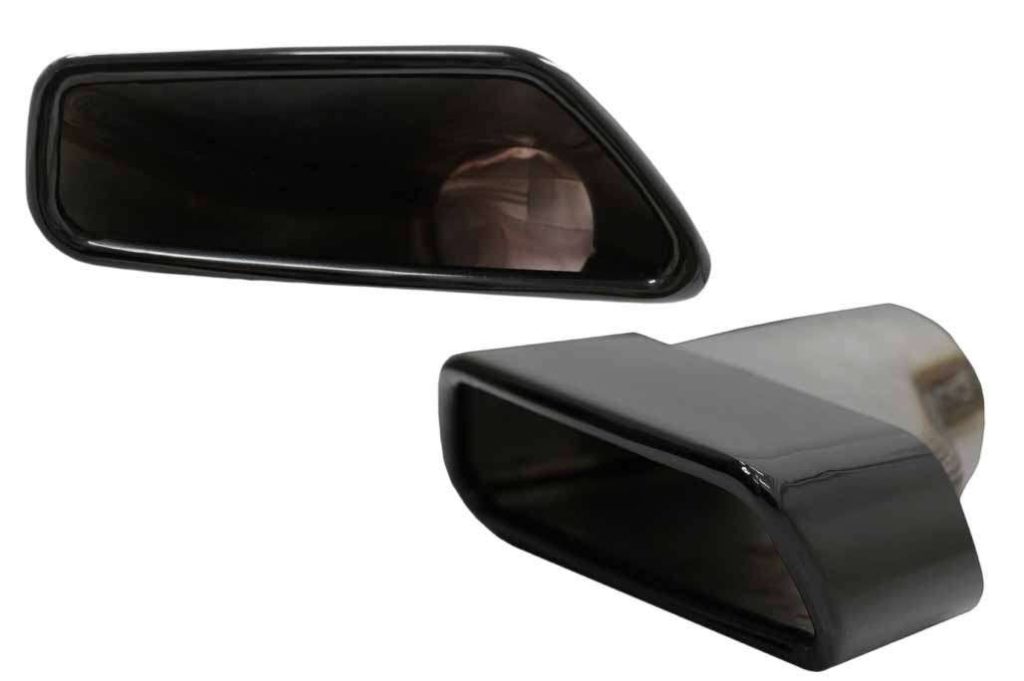 Βλησαρούλης Car Center - Exhaust Muffler Tips suitable for BMW 5 Series G30 G31 (2017-up) F10 F11 (2010-2014) F10 F11 LCI (2015-2017) 6 Series G32 (2017-up) M-Tech Sport Design Black