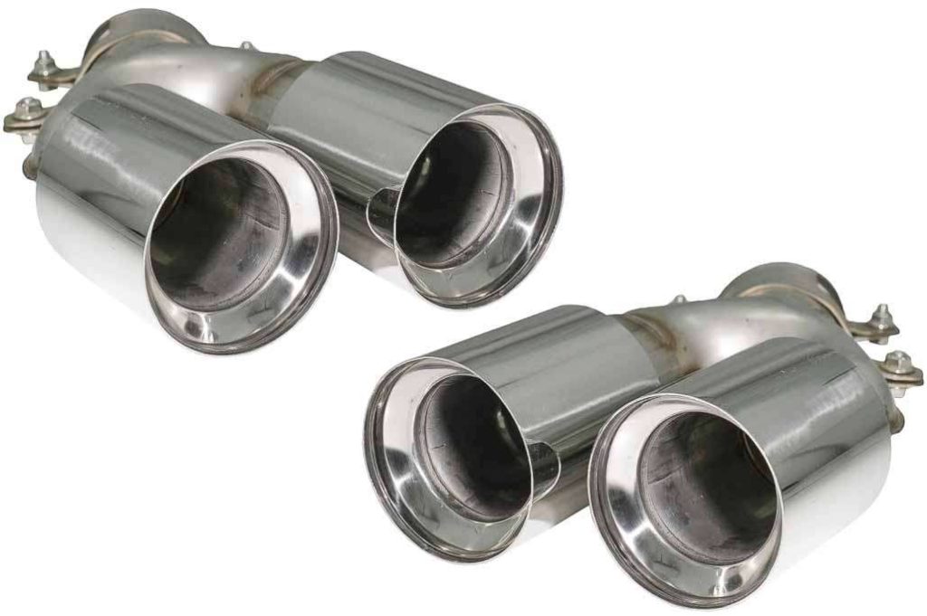 Βλησαρούλης Car Center - Exhaust Muffler Tips suitable for BMW 5 Series G30 G31 G38 6 Series G32 (2016-2020) 540i Design Chrome