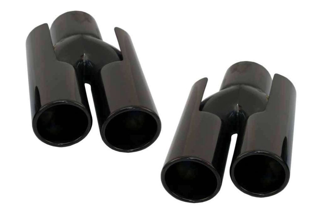 Βλησαρούλης Car Center - Exhaust Muffler Tips suitable for BMW E60 E90 E92 E93 F10 F30 M3 M5 M6 Design Piano Black