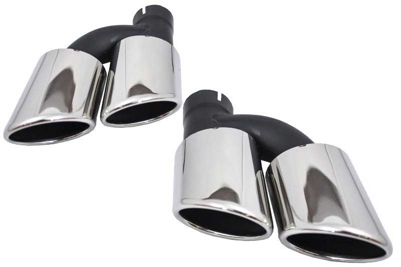 Βλησαρούλης Car Center - Exhaust Muffler Tips Tail Pipes suitable for Audi A3 A4 A5 A6 A7 A8 to S3 S4 S5 S6 S7 S8 SQ3 S-Design