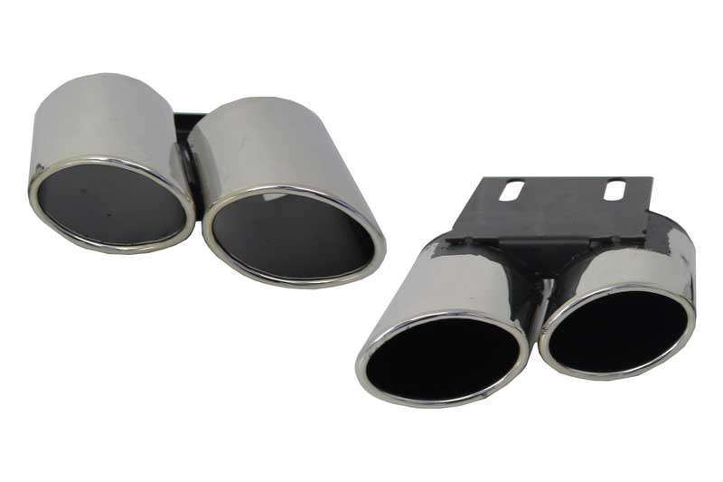 Βλησαρούλης Car Center - Exhaust Muffler Tips Tail Pipes suitable for AUDI A3 8V Sedan Sportback Coupe (2012-2017) S3 Quad Design