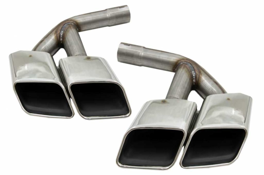 Βλησαρούλης Car Center - Exhaust Muffler Tips Tail Pipes suitable for Audi Q7 4M (2015-2019) SQ7 Design Chrome Only 3.0 Petrol Gasoline