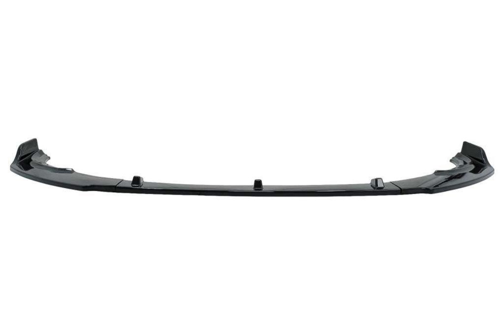Βλησαρούλης Car Center - Front Bumper Add-On Spoiler Lip suitable for Audi A4 B9 8W (2016-2018) RS4 Design Piano Black