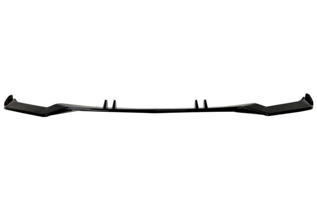Βλησαρούλης Car Center - Front Bumper Add-On Spoiler Lip suitable for Audi A4 B9 8W (2016-2018) Piano Black RS4 Design