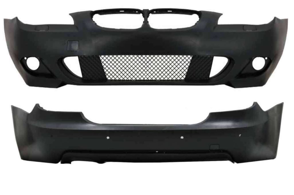 Βλησαρούλης Car Center - Front Bumper and Rear Bumper with PDC 18mm suitable for BMW 5 Series E60 LCI (2007-2010) M-Technik Design