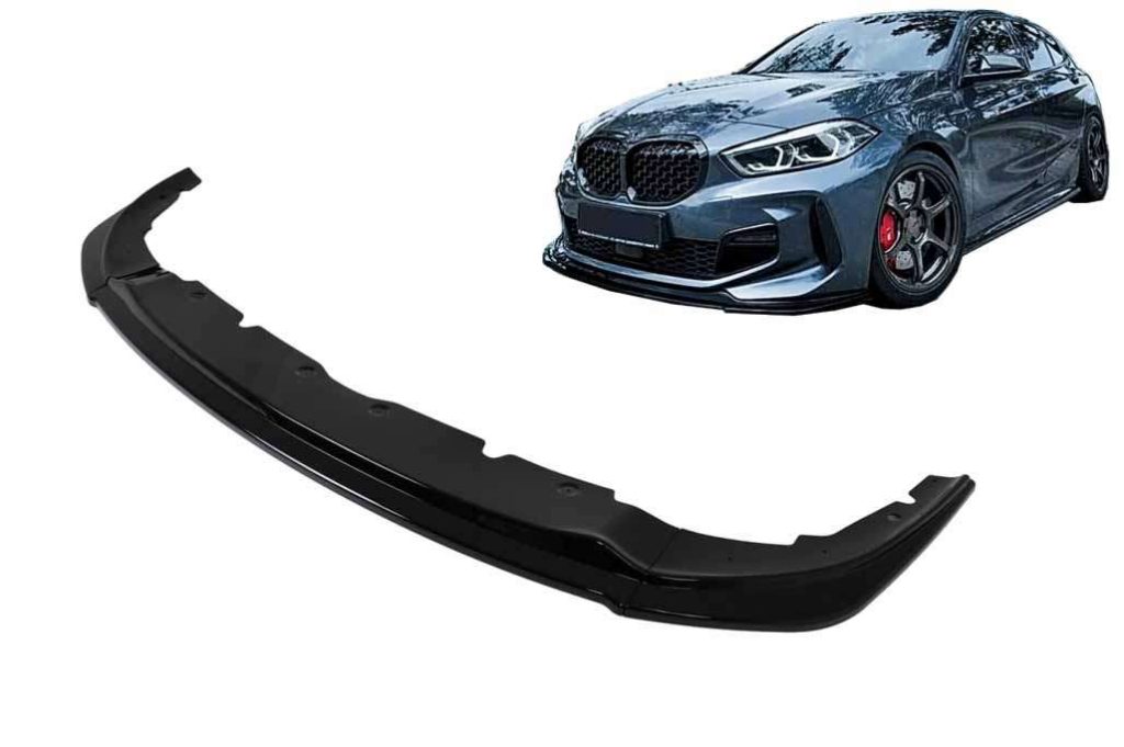 Βλησαρούλης Car Center - Front Bumper Lip Spoiler suitable for BMW 1 Series F40 M Sport (2019-Up) Piano Black