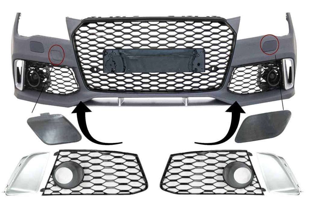 Βλησαρούλης Car Center - Front Bumper Parts suitable for Audi A7 4G (2010-2018) RS7 Design