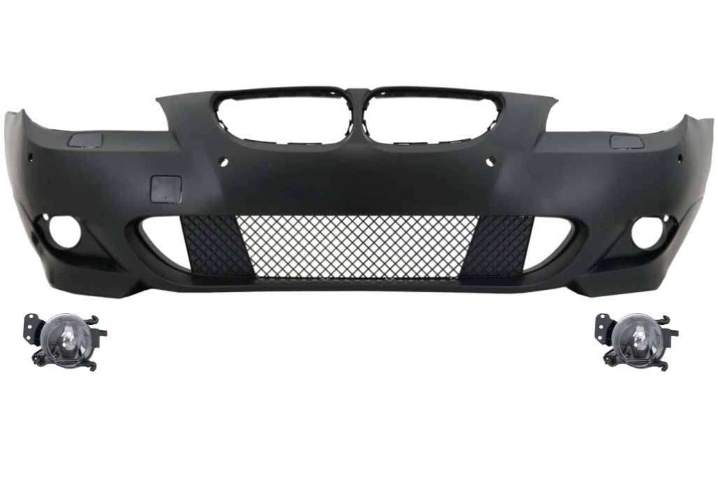 Βλησαρούλης Car Center - Front Bumper PDC 24mm with Fog Lights suitable for BMW 5 Series E60 E61 (2003-2007) M-Technik Design