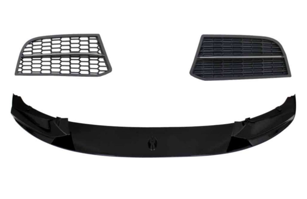 Βλησαρούλης Car Center - Front Bumper Spoiler Lip suitable for BMW 5 Series F10 F11 Sedan Touring (2011-2017) Grilles M-Performance Sport M550 Design