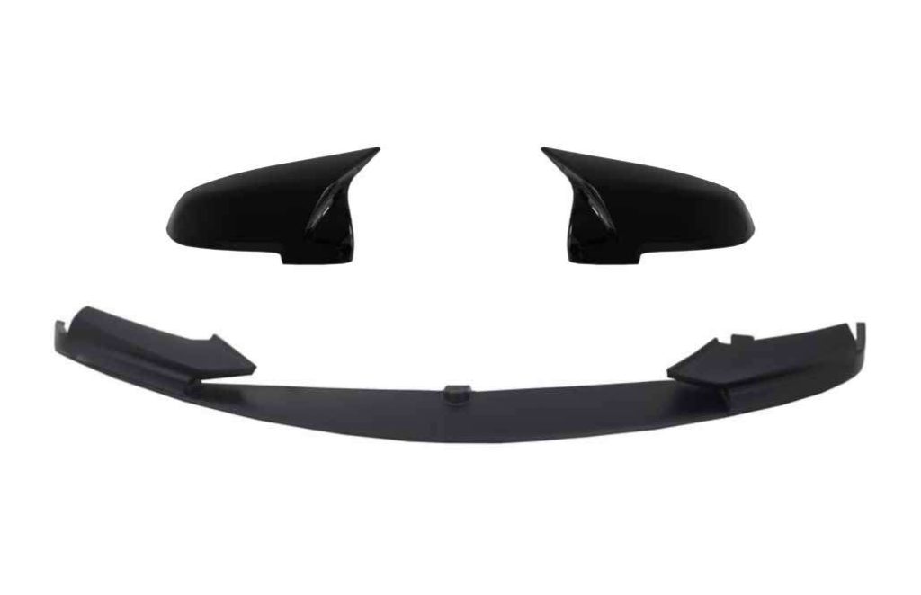 Βλησαρούλης Car Center - Front Bumper Spoiler Lip with Mirror Covers suitable for BMW 5 Series F10 F11 Sedan Touring (2015-2017) M-Performance Design