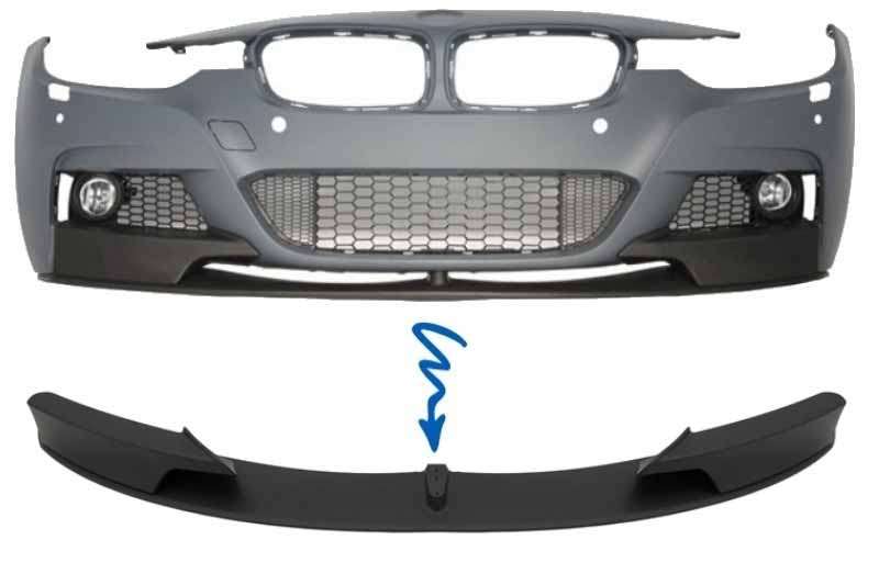 Βλησαρούλης Car Center - Front Bumper Spoiler suitable for BMW 3 Series F30 F31 (2011-up) Sedan Touring M-Performance Design
