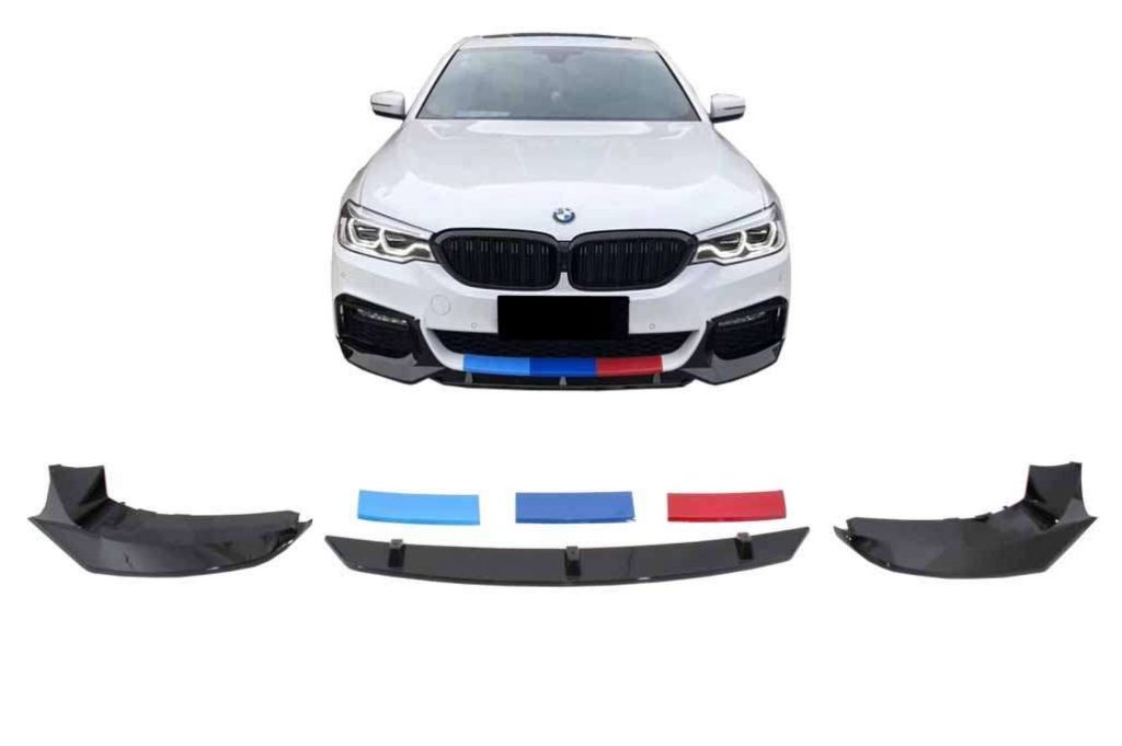 Βλησαρούλης Car Center - Front Bumper Spoiler suitable for BMW 5 Series G30 G31 Limousine Touring (2017-up) M5 Design Piano Black